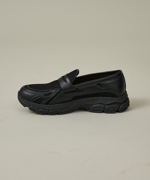 ABAHOUSE(アバハウス)の「BLACK LOAFER SNEAKERS / ブラック ローファースニーカー/ユニセックス(スニーカー・メンズ・ブラック・S/M/L)」の9枚目の写真