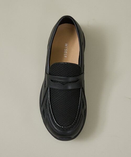 ABAHOUSE(アバハウス)の「BLACK LOAFER SNEAKERS / ブラック ローファースニーカー/ユニセックス(スニーカー・メンズ・ブラック・S/M/L)」の13枚目の写真
