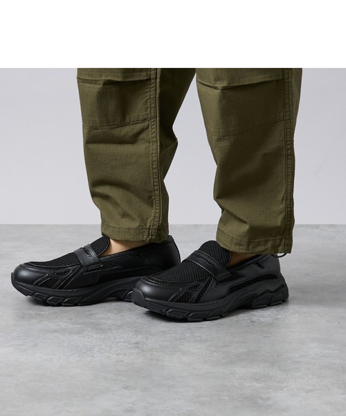 ABAHOUSE(アバハウス)の「BLACK LOAFER SNEAKERS / ブラック ローファースニーカー/ユニセックス(スニーカー・メンズ・ブラック・S/M/L)」の3枚目の写真