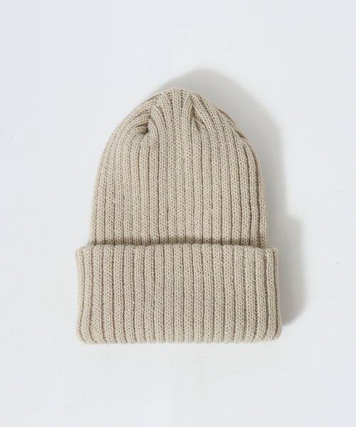 FUNALIVE（ファンアライブ）の「Craig 畦編みカラーリブニットキャップ/ルーズビーニー ワッチキャップ ニット帽（ニットキャップ/ビーニー・メンズ・テラコッタ/ネイビー/ベージュ/ブラック/セージグリーン/グレー/ボルドー/ダークベージュ/チャコールグレー/カーキ・F）」の14枚目の写真