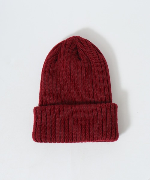 FUNALIVE（ファンアライブ）の「Craig 畦編みカラーリブニットキャップ/ルーズビーニー ワッチキャップ ニット帽（ニットキャップ/ビーニー・メンズ・テラコッタ/ネイビー/ベージュ/ブラック/セージグリーン/グレー/ボルドー/ダークベージュ/チャコールグレー/カーキ・F）」の18枚目の写真