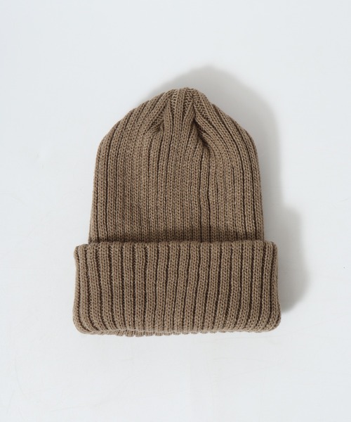 FUNALIVE（ファンアライブ）の「Craig 畦編みカラーリブニットキャップ/ルーズビーニー ワッチキャップ ニット帽（ニットキャップ/ビーニー・メンズ・テラコッタ/ネイビー/ベージュ/ブラック/セージグリーン/グレー/ボルドー/ダークベージュ/チャコールグレー/カーキ・F）」の15枚目の写真