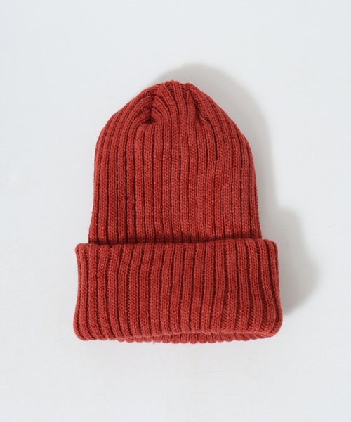 FUNALIVE（ファンアライブ）の「Craig 畦編みカラーリブニットキャップ/ルーズビーニー ワッチキャップ ニット帽（ニットキャップ/ビーニー・メンズ・テラコッタ/ネイビー/ベージュ/ブラック/セージグリーン/グレー/ボルドー/ダークベージュ/チャコールグレー/カーキ・F）」の19枚目の写真