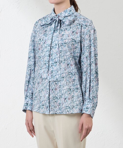 amaca(アマカ)の「【LIBERTY】タナローンシャツブラウス(アレキサンドラ)(シャツ/ブラウス・レディース・ブルー系その他4・38/40)」の5枚目の写真