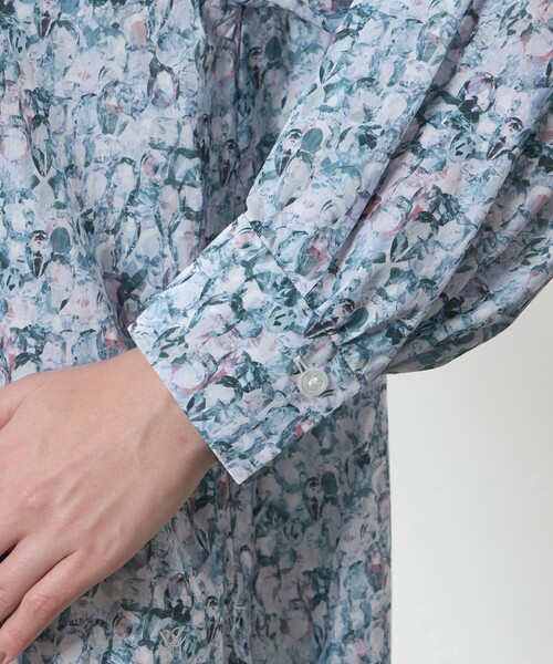 amaca(アマカ)の「【LIBERTY】タナローンシャツブラウス(アレキサンドラ)(シャツ/ブラウス・レディース・ブルー系その他4・38/40)」の7枚目の写真