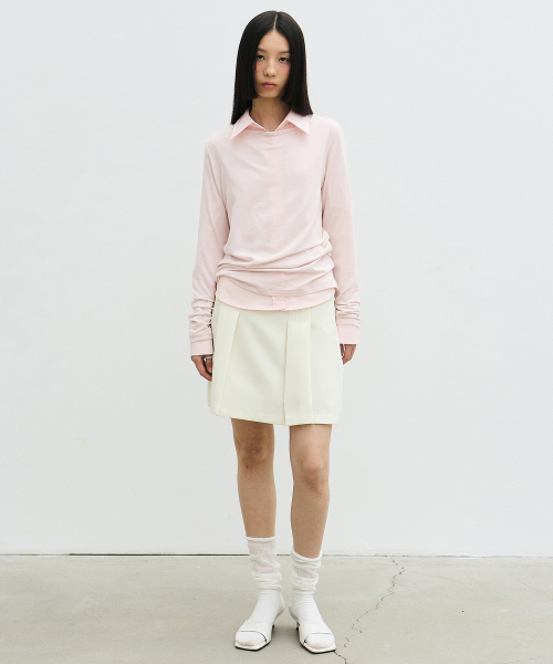 NICK&NICOLE（ニックアンドニコール）の「[ESSENTIAL] ESSENTIAL BOAT NECK TOP_PINK（Tシャツ/カットソー・レディース・その他・FREE）」の4枚目の写真
