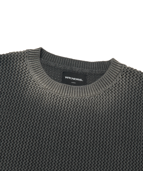 WKNDRS（ウィーキャンドース）の「スプレーニットセーター（チャコール）（ニット/セーター・レディース・その他・MEDIUM/LARGE/X-LARGE）」の3枚目の写真