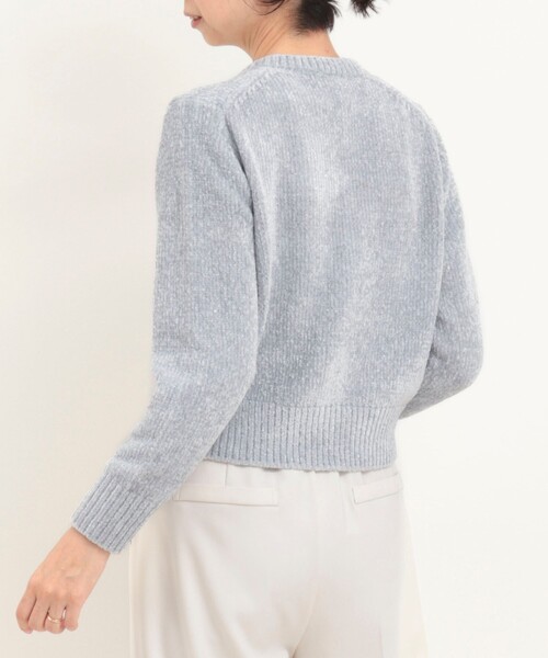 MICO COULIER(ミコクリエ)の「5G ラメモールカーディガン(カーディガン/ボレロ・レディース・ライトグレー/オフホワイト/サックスブルー・38)」の19枚目の写真