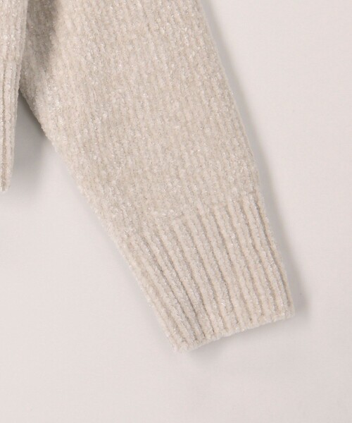 MICO COULIER(ミコクリエ)の「5G ラメモールカーディガン(カーディガン/ボレロ・レディース・ライトグレー/オフホワイト/サックスブルー・38)」の12枚目の写真