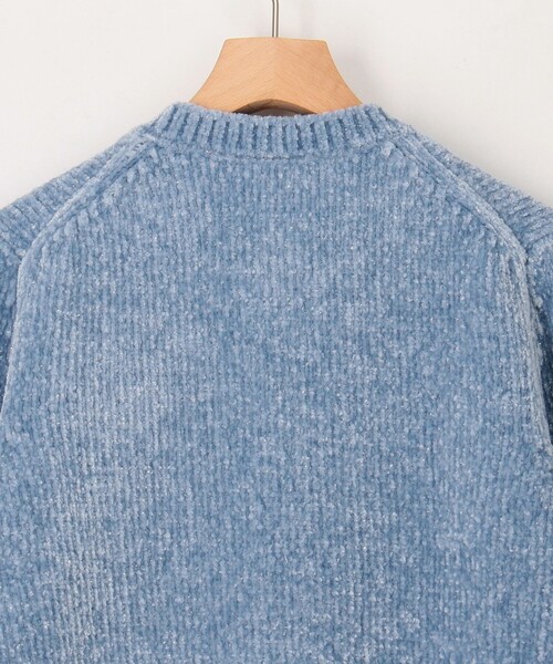 MICO COULIER(ミコクリエ)の「5G ラメモールカーディガン(カーディガン/ボレロ・レディース・ライトグレー/オフホワイト/サックスブルー・38)」の7枚目の写真