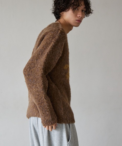 PBLIM(ページボーイリム)の「《UNISEX》ブークレロゴニット(ニット/セーター・レディース・グレー/ブラウン/ブルー・FREE)」の12枚目の写真