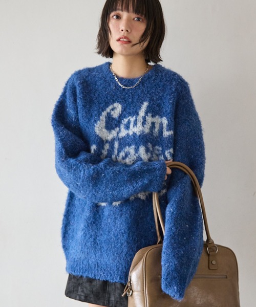 PBLIM(ページボーイリム)の「《UNISEX》ブークレロゴニット(ニット/セーター・レディース・グレー/ブラウン/ブルー・FREE)」の17枚目の写真