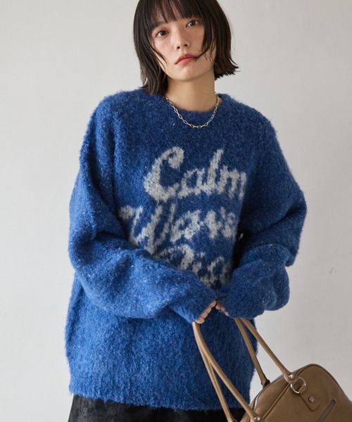 PBLIM(ページボーイリム)の「《UNISEX》ブークレロゴニット(ニット/セーター・レディース・グレー/ブラウン/ブルー・FREE)」の19枚目の写真