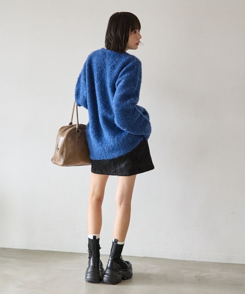 PBLIM(ページボーイリム)の「《UNISEX》ブークレロゴニット(ニット/セーター・レディース・グレー/ブラウン/ブルー・FREE)」の22枚目の写真