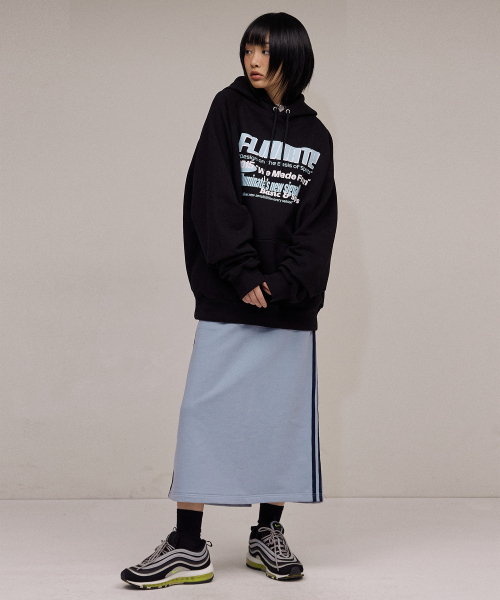 F.ILLUMINATE(フィルミネイト)の「スポーツシグナルロゴフードパーカー-ブラック(パーカー・レディース・その他・MEDIUM/LARGE/SMALL)」の3枚目の写真