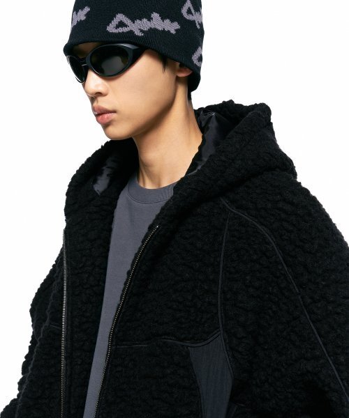 INSILENCE(インサイロンス)の「テクスチャードウールフードジャケット ブラック(その他アウター・レディース・その他・LARGE/MEDIUM/SMALL)」の4枚目の写真
