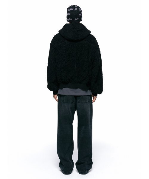 INSILENCE(インサイロンス)の「テクスチャードウールフードジャケット ブラック(その他アウター・レディース・その他・LARGE/MEDIUM/SMALL)」の5枚目の写真