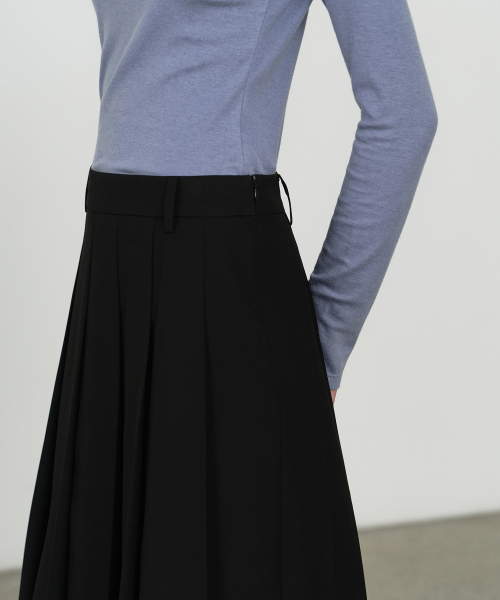 MUSINSA STANDARD WOMAN（ムシンサスタンダードウーマン）の「ウィメンズプリーツスカートレイヤードスラックス[ブラック]（スラックス・レディース・その他・34/32/30/31/24/25/26/27/28/29）」の4枚目の写真