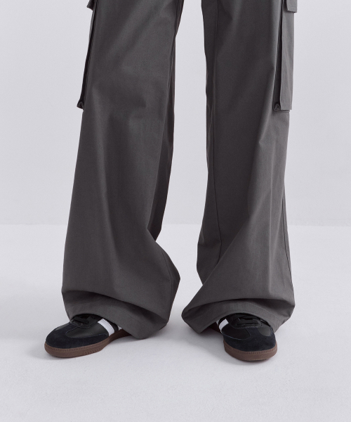 MUSINSA STANDARD WOMAN（ムシンサスタンダードウーマン）の「ウィメンズヘリンボーンワイドカーゴパンツ[グレー]（その他パンツ・レディース・その他・30/24/25/26/27/28/29）」の8枚目の写真