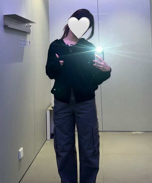 MUSINSA STANDARD WOMAN（ムシンサスタンダードウーマン）の「ウィメンズヘリンボーンワイドカーゴパンツ[グレー]（その他パンツ・レディース・その他・30/24/25/26/27/28/29）」の10枚目の写真