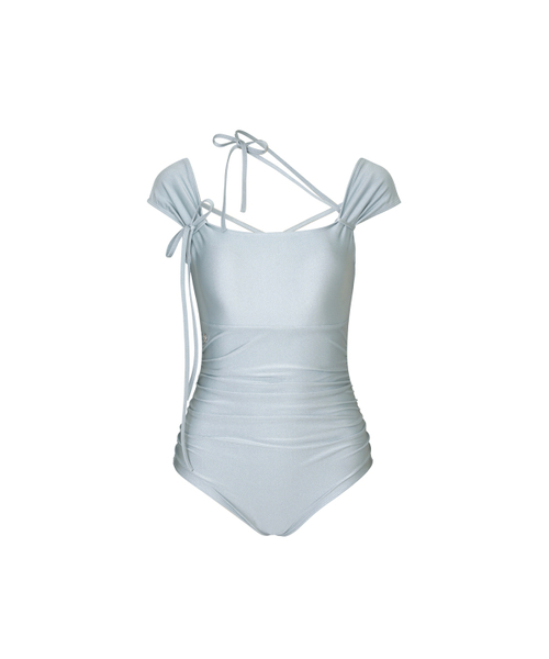 DEW COWL SWIMSUIT light blue