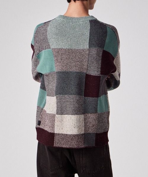 PS Paul Smith(ピーエスポールスミス)の「ブロークンチェック クルーネックニット / 252413 505Z(ニット/セーター・メンズ・ターコイズブルー/ネイビー・MEDIUM/LARGE/X-LARGE)」の11枚目の写真