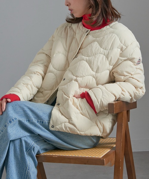 セール】【Pyrenex】NACRE ノーカラーキルティングダウンジャケット