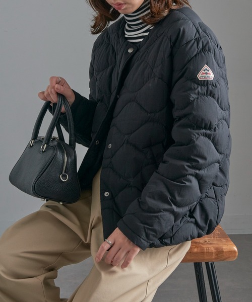 セール】【Pyrenex】NACRE ノーカラーキルティングダウンジャケット