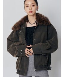 MURUA（ムルーア）の「2WAYカラーフェイクレザーブルゾン（ブルゾン）」