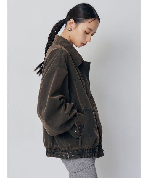 MURUA（ムルーア）の「2WAYカラーフェイクレザーブルゾン（ブルゾン