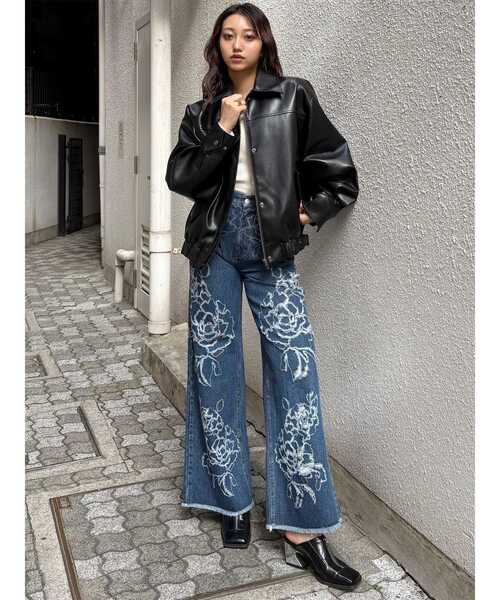 MURUA(ムルーア)の「2WAYカラーフェイクレザーブルゾン(ブルゾン・レディース・ブラウン/ブラック・FREE)」の18枚目の写真