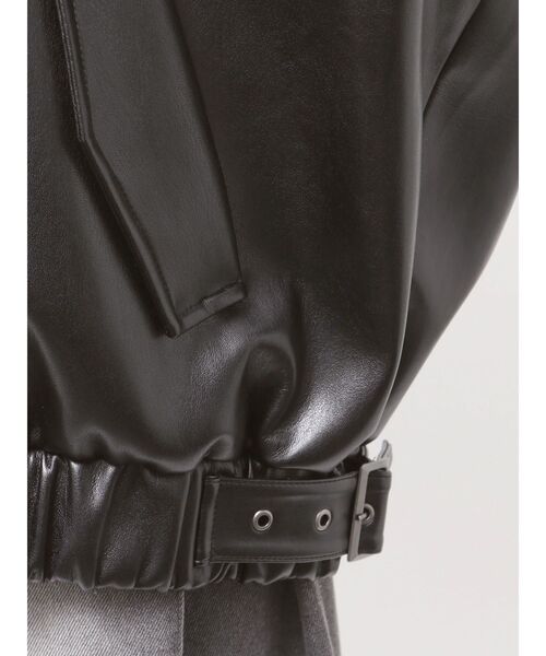 MURUA(ムルーア)の「2WAYカラーフェイクレザーブルゾン(ブルゾン・レディース・ブラウン/ブラック・FREE)」の14枚目の写真