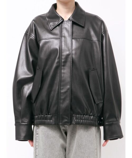 MURUA(ムルーア)の「2WAYカラーフェイクレザーブルゾン(ブルゾン・レディース・ブラウン/ブラック・FREE)」の16枚目の写真