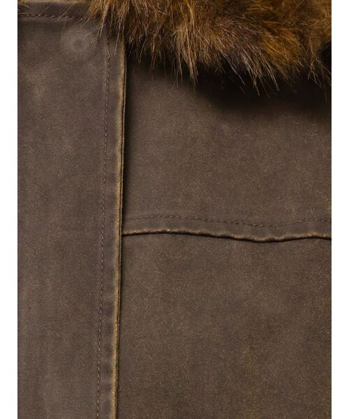 MURUA(ムルーア)の「2WAYカラーフェイクレザーブルゾン(ブルゾン・レディース・ブラウン/ブラック・FREE)」の9枚目の写真