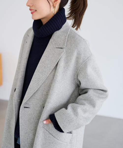 ≪追加≫SUPER160'sダブルブレストコート 3（チェスターコート