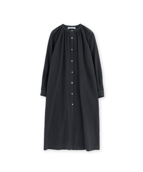 W gathered dress black