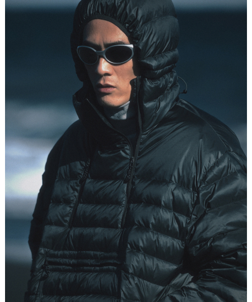 ANGLAN(アングラン)の「Duck Down Hooded Anorak Puffer - Dark Green(ダウンジャケット/コート・メンズ・その他・FREE)」の8枚目の写真