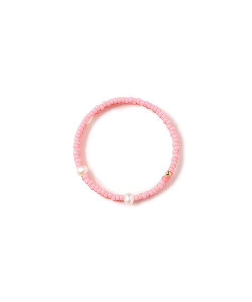 BEAMS BOY（ビームスボーイ）の「淡水パール × ビーズ ブレス（ブレスレット・レディース・イエロー/ピンク/ホワイト・ONE SIZE）」の3枚目の写真