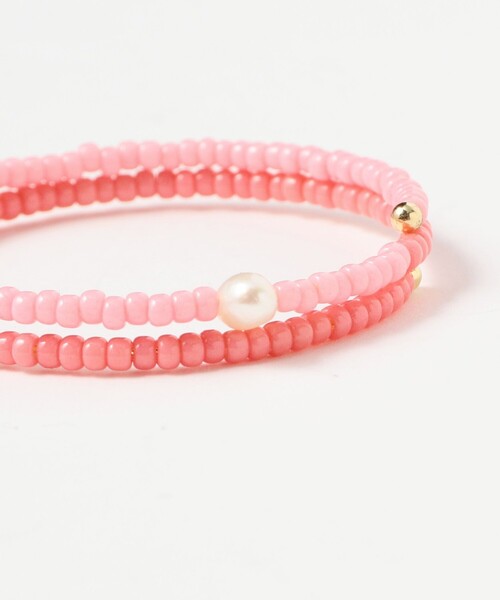 BEAMS BOY（ビームスボーイ）の「淡水パール × ビーズ ブレス（ブレスレット・レディース・イエロー/ピンク/ホワイト・ONE SIZE）」の5枚目の写真