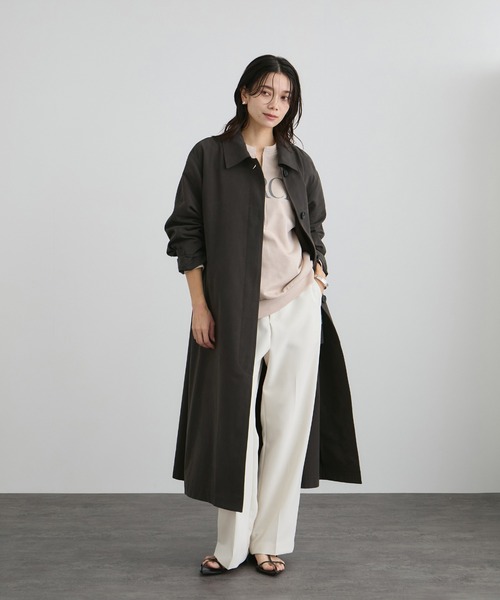 WEB限定】エフォートレスステンカラーコート（ステンカラーコート