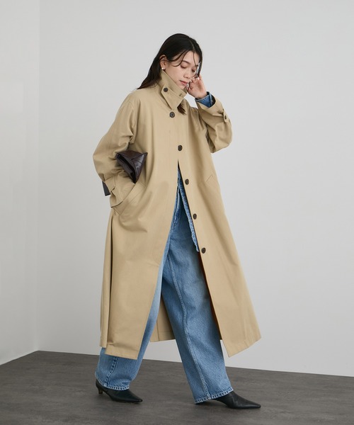 WEB限定】エフォートレスステンカラーコート（ステンカラーコート