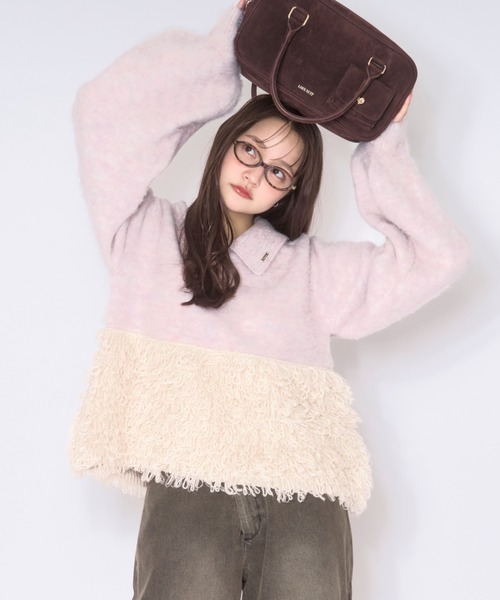 loin nuit（ロワンニュイ）の「loop knit polo / ループニットポロ