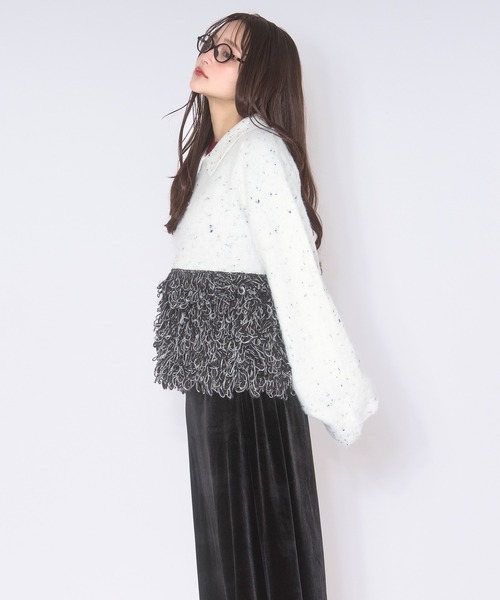 loop knit polo / ループニットポロ（ニット/セーター）｜loin nuit