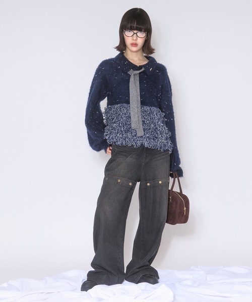 セール】loop knit polo / ループニットポロ（ニット/セーター）｜loin