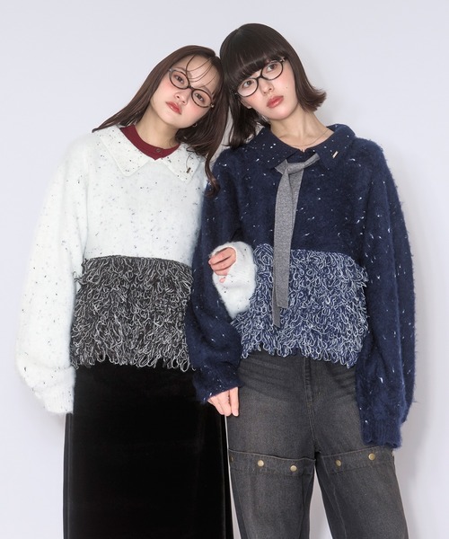 セール】loop knit polo / ループニットポロ（ニット/セーター）｜loin