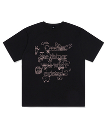 ウィッシュティングスプリンティング半袖Tシャツブラック