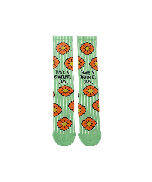 ROSE BUD（ローズバッド）の「(HAVE A GRATEFUL DAY)CREW SOCKS（ソックス/靴下・レディース・オレンジ・ONE SIZE）」の5枚目の写真