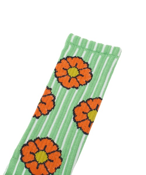 ROSE BUD（ローズバッド）の「(HAVE A GRATEFUL DAY)CREW SOCKS（ソックス/靴下・レディース・オレンジ・ONE SIZE）」の7枚目の写真