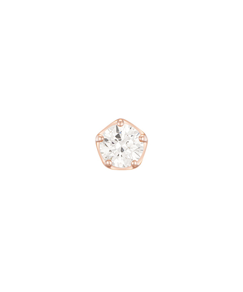 JESTINA（ジェイエスティナ）の「WHITEMOND 14K シングルピアス (JJJTEQ4BS065R4P00)（ピアス（両耳用）・レディース・その他・FREE）」の2枚目の写真