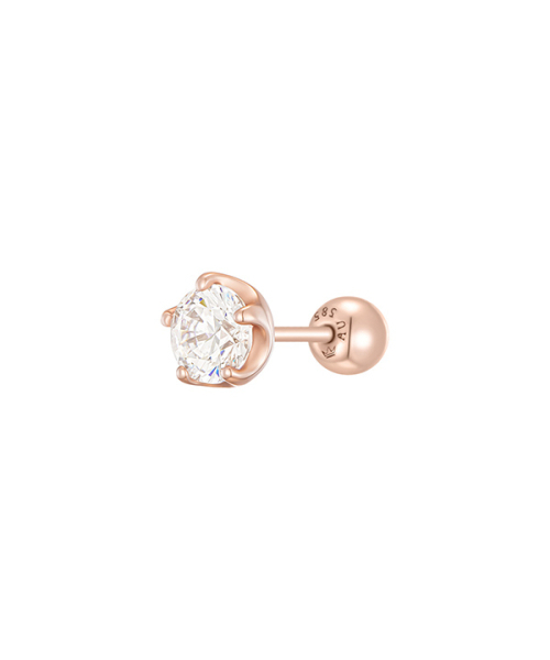 JESTINA（ジェイエスティナ）の「WHITEMOND 14K シングルピアス (JJJTEQ4BS065R4P00)（ピアス（両耳用）・レディース・その他・FREE）」の3枚目の写真